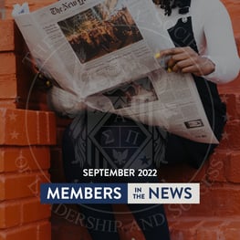 September 2022, Members in the news